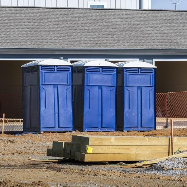 Heavy-duty construction site porta potty in Springdale, Arkansas